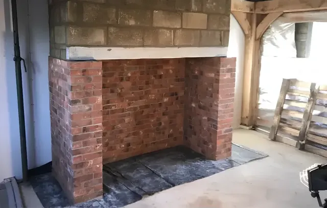 Brick Fireplace